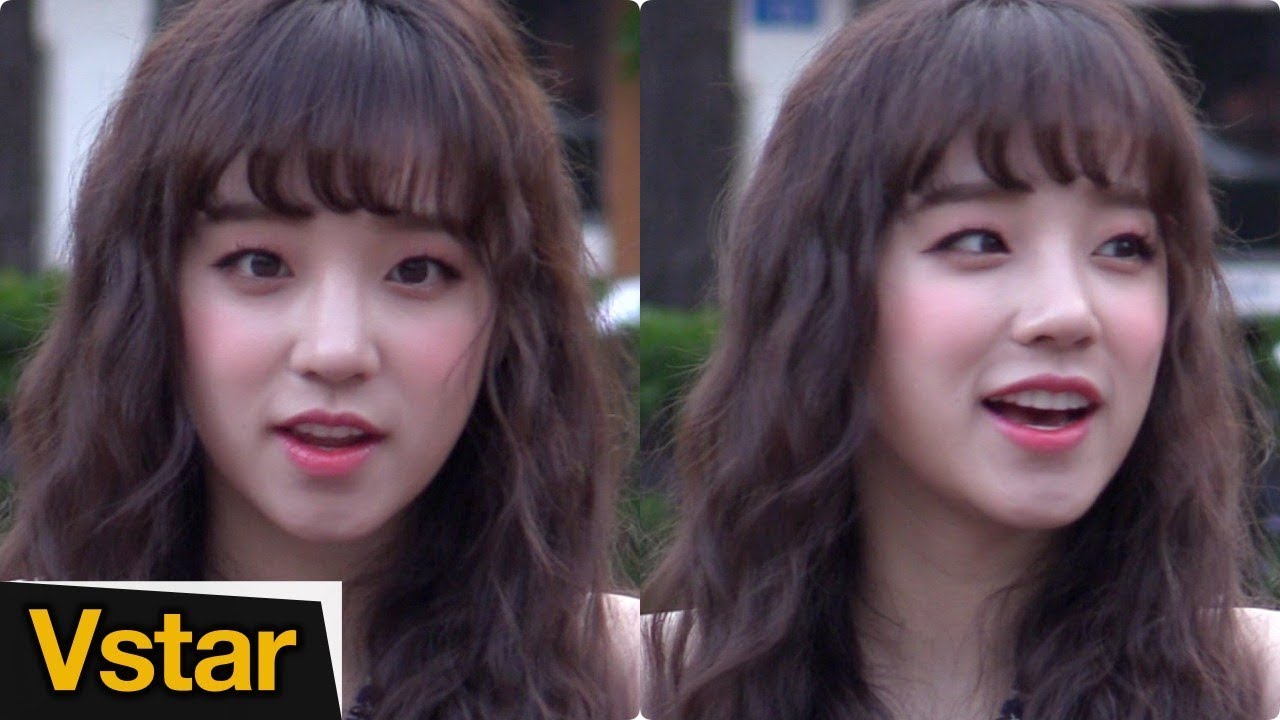 (여자)아이들 (G)I-DLE '우기린' 우기 불러주는 남팬 덕분에 '급빵긋' @ 180907 KBS 뮤직뱅크 출근길