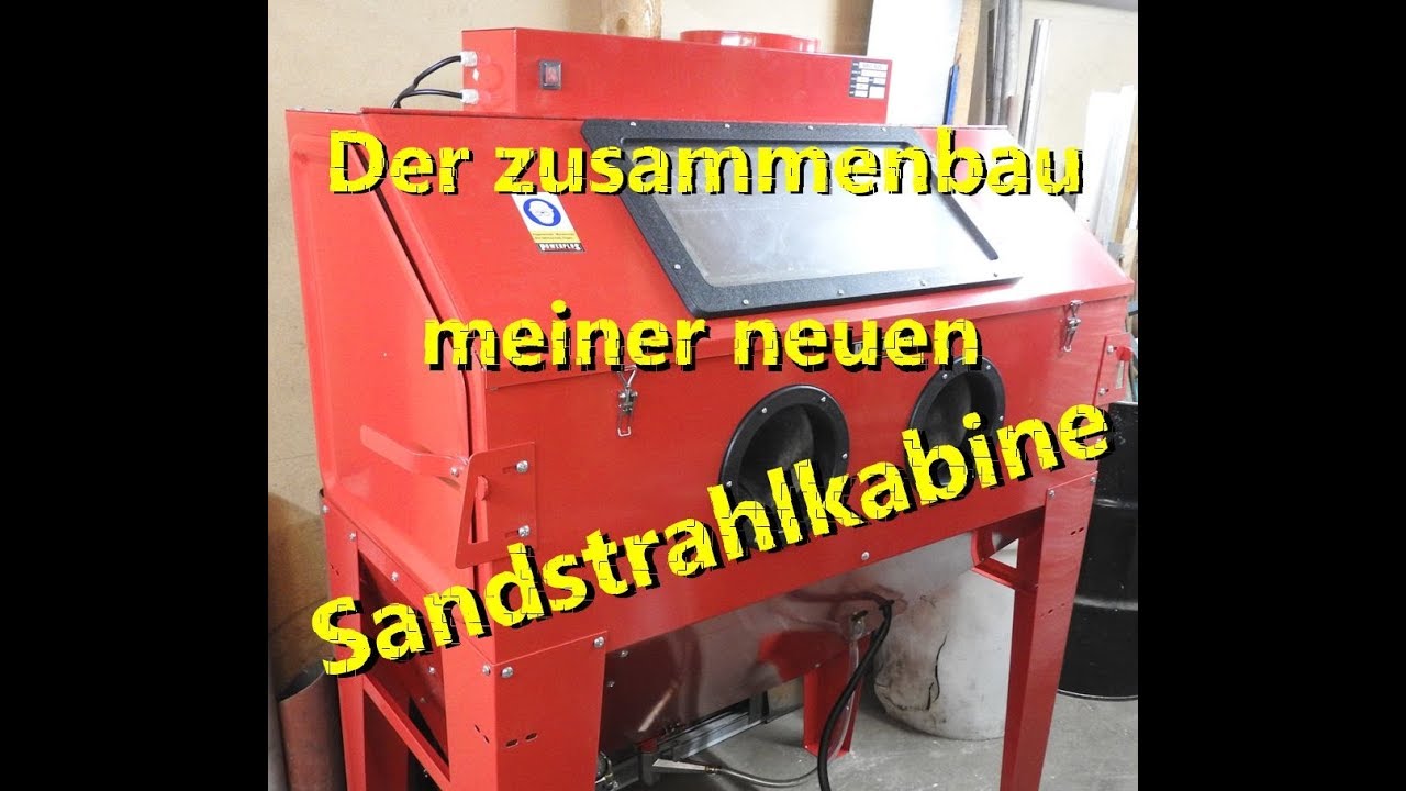 Zusammenbau meiner Powerplustools 420 L Sandstrahlkabine + Staubabsaugung Build Sandblast Cabinet