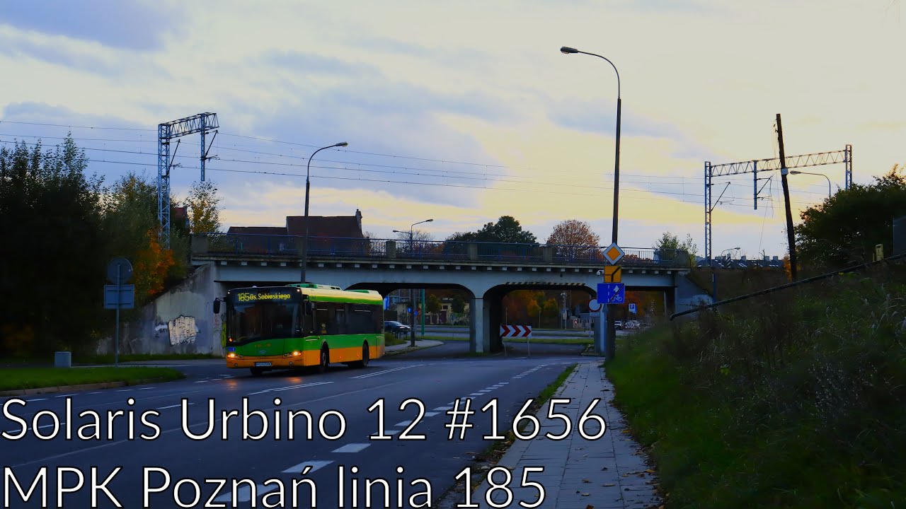 🥱 Solaris Urbino 12 III #1656 - MPK Poznań 🚌 linia 185