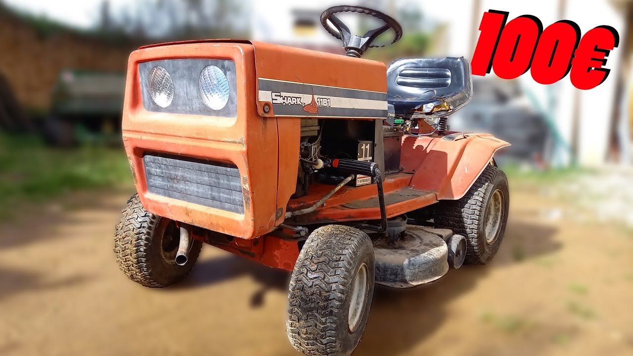 UN TRACTEUR TONDEUSE À 100€