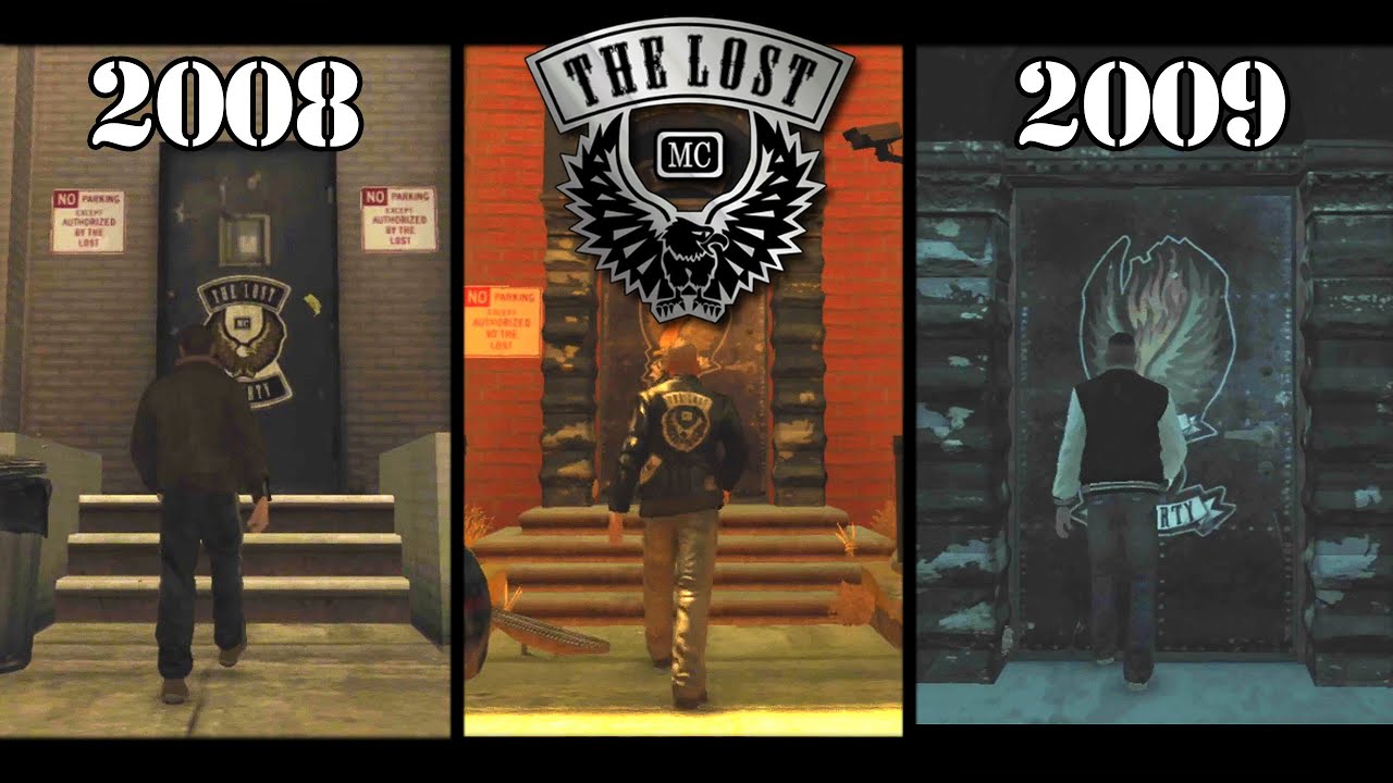 The Lost MC Clubhouse in GTA IV vs TLAD vs TBOGT Location Comparison [GTA 4] [EFLC] [Liberty City]