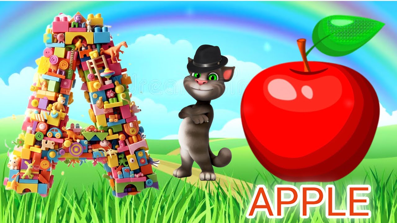 A for apple || अ से अनार || abcd || a for Apple b for ball nursery rhymes