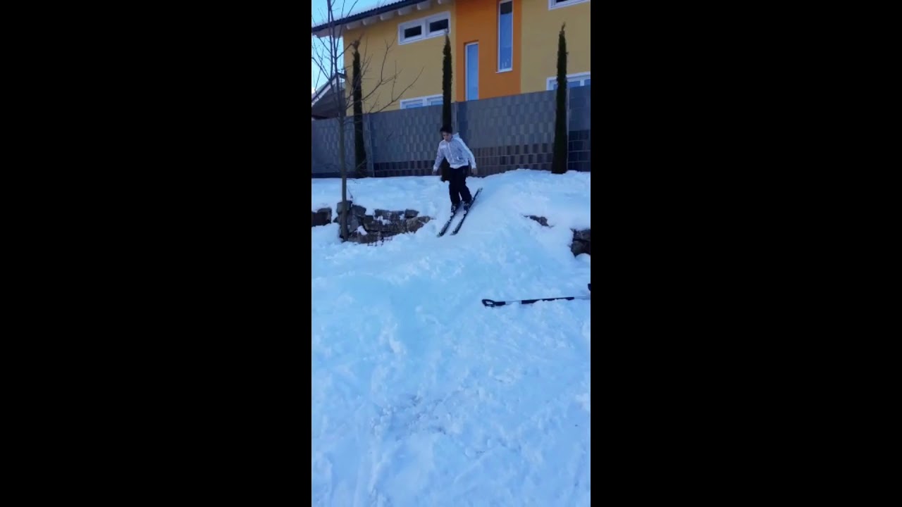180 Grad Drehung auf Skischanze!!!!