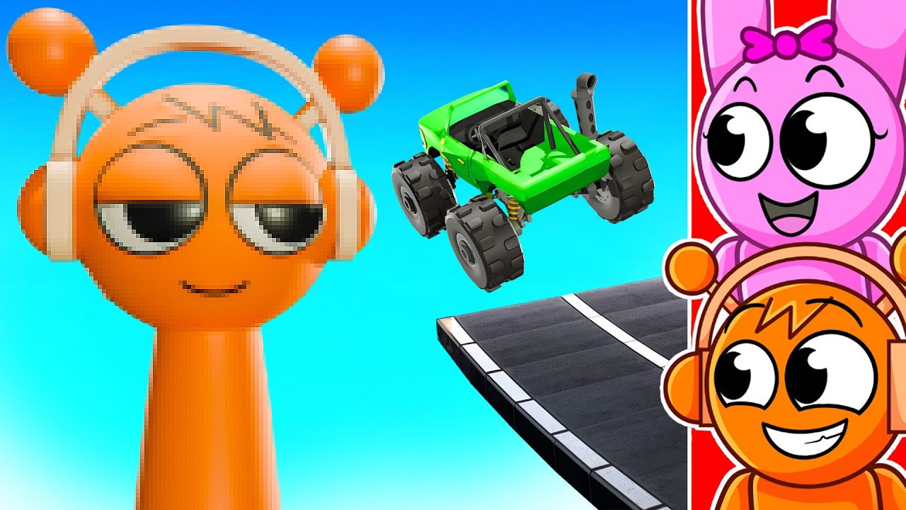 CARS против SPRUNKI на разборке!