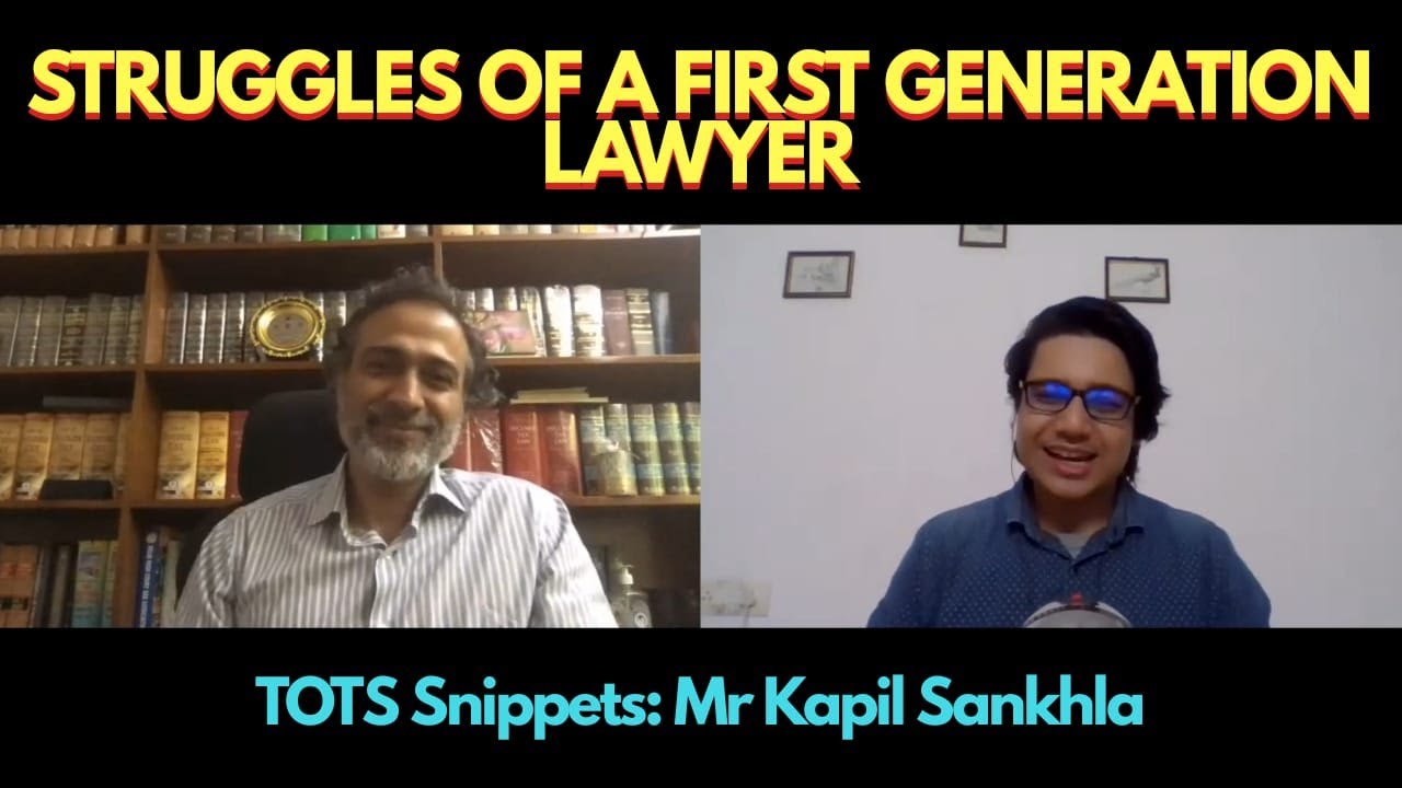 STRUGGLES OF A FIRST GENERATION LAWYER with Mr. Kapil Sankhla // The One Take Show Snippets//