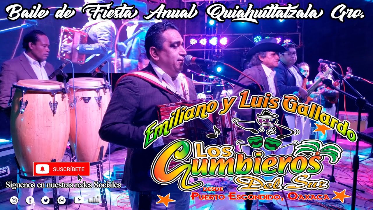 LOS CUMBIEROS DEL SUR   BAILE EN QUIAHUITLATZALA EN HONOR A LA VIRGEN DEL REMEDIO.