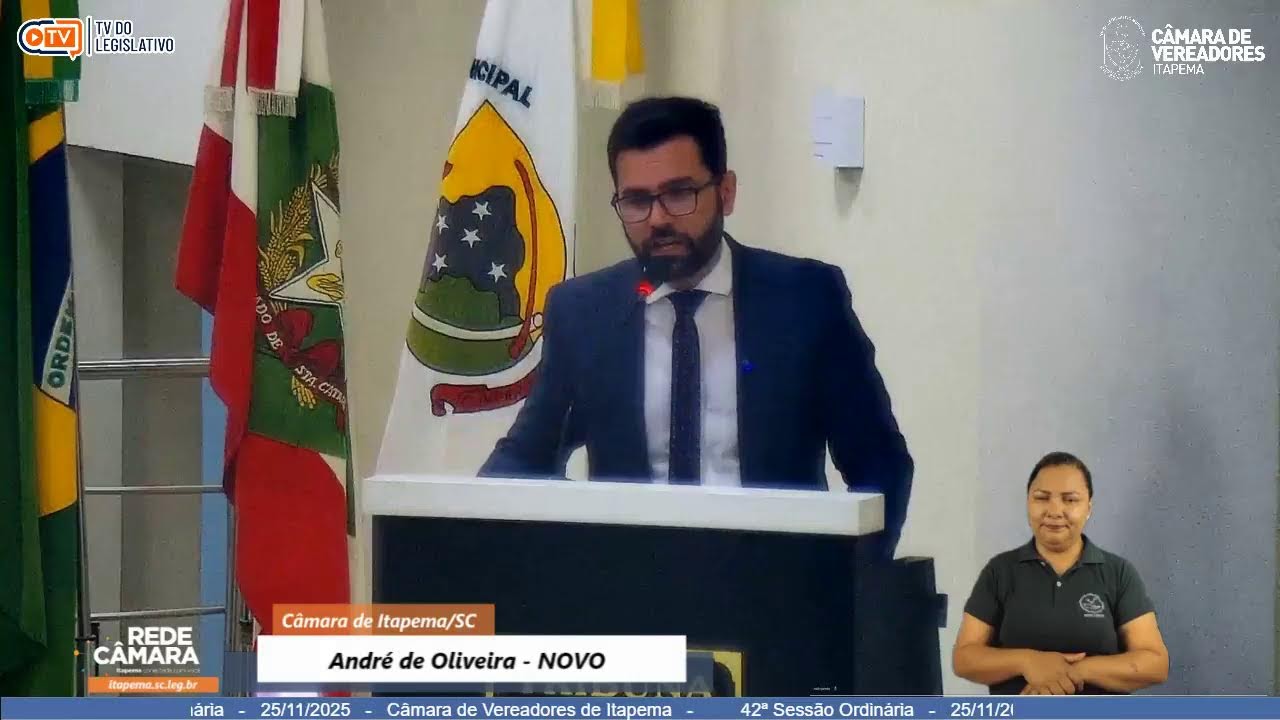 42&ordf; Sess&atilde;o Ordin&aacute;ria   -   25/11/2025   -   C&acirc;mara de Vereadores de Itapema   -