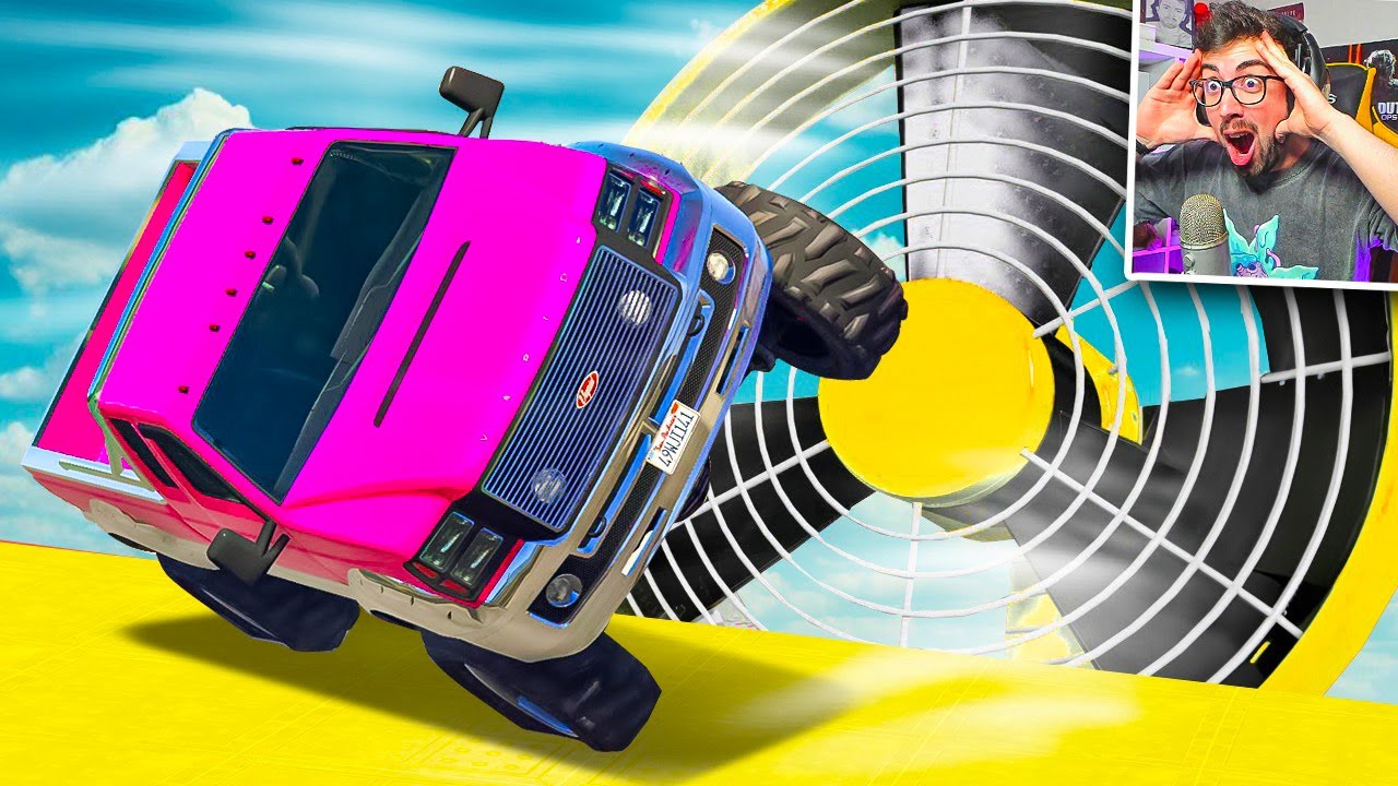 ACCIDENTES EXTREMOS vs VENTILADORES GIGANTES 💥 | BeamNG Drive