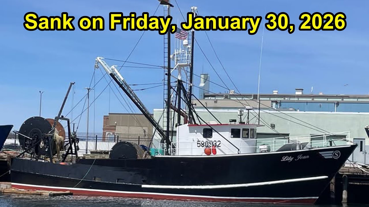 Рыболовецкое судно «Лили Джин» из Глостера затонуло.