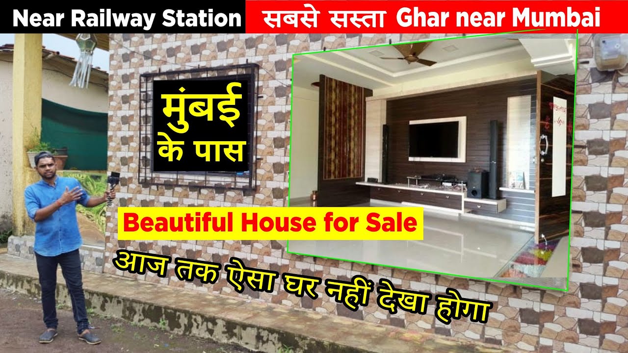 Cheap price Unique big size Independent House+Shop for sale Mumbai ke pass