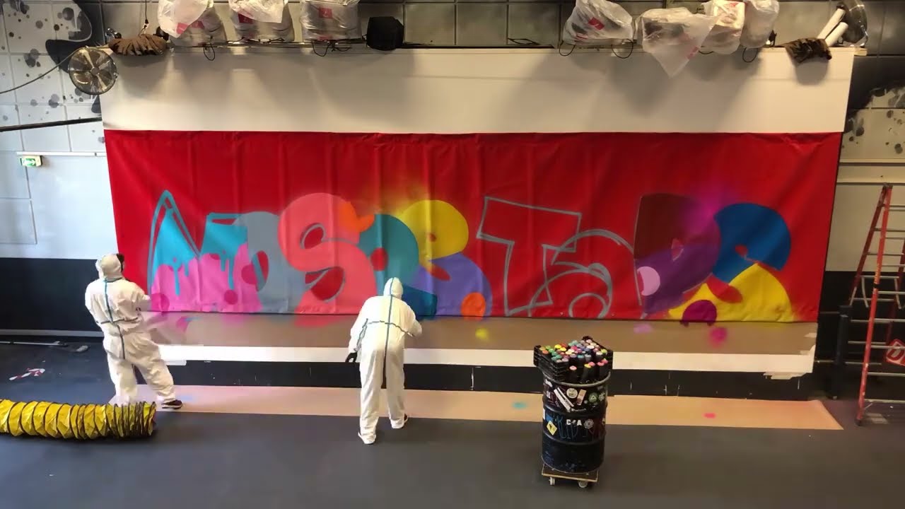 MOSES AND TAPS&trade; - Time Lapse of a graffiti piece for the exhibition 