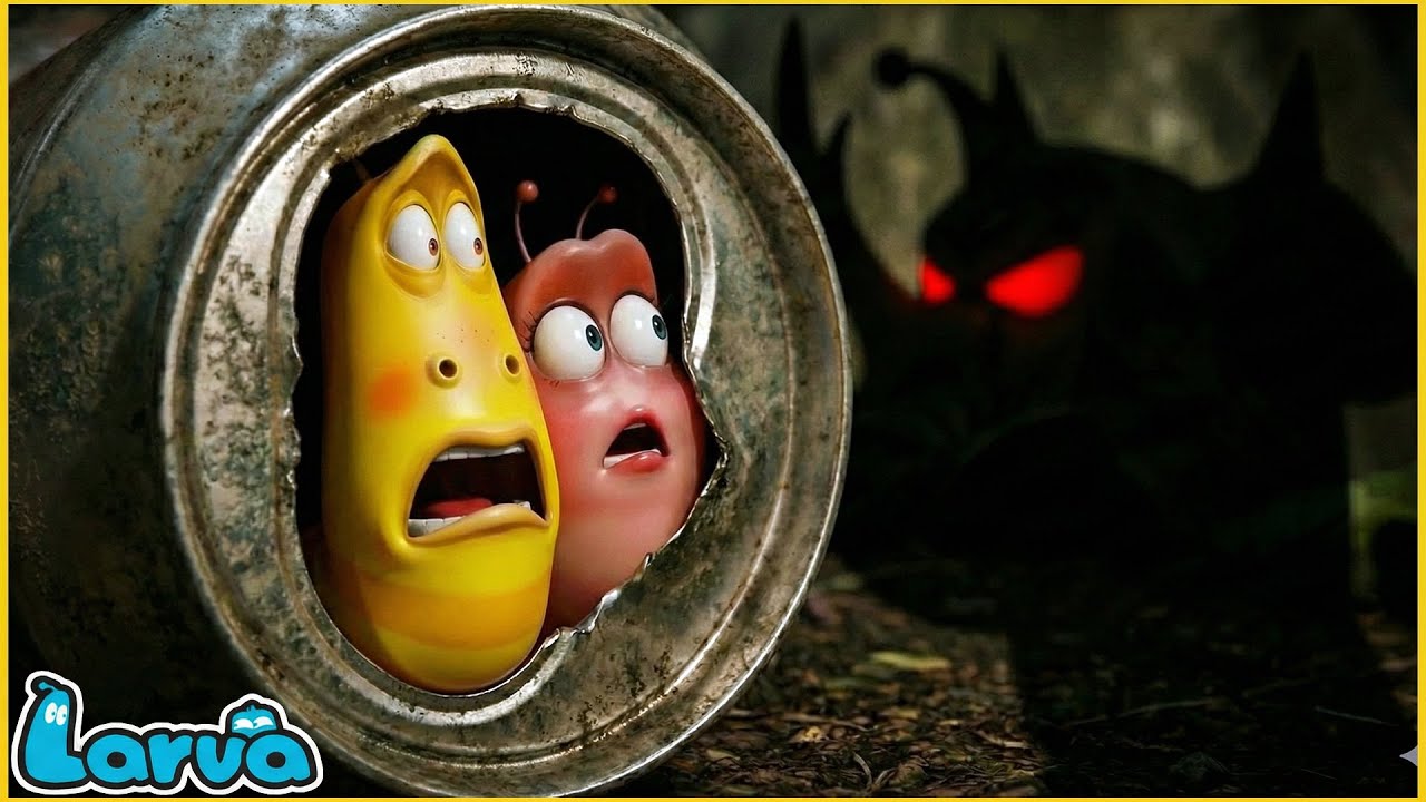 LARVA - Pink's Secret 😱 Monster in the Dark | Funny Larva Cartoon