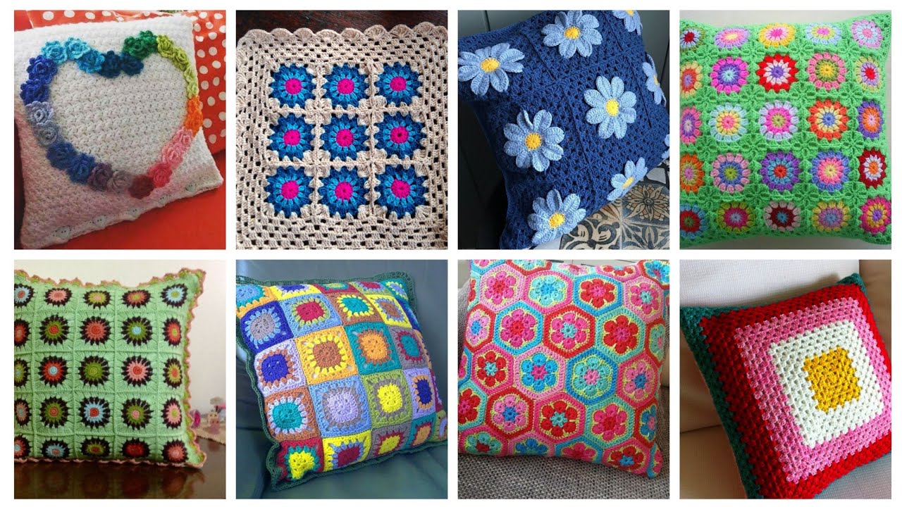 Beautiful and stylish crochet cushion designs 