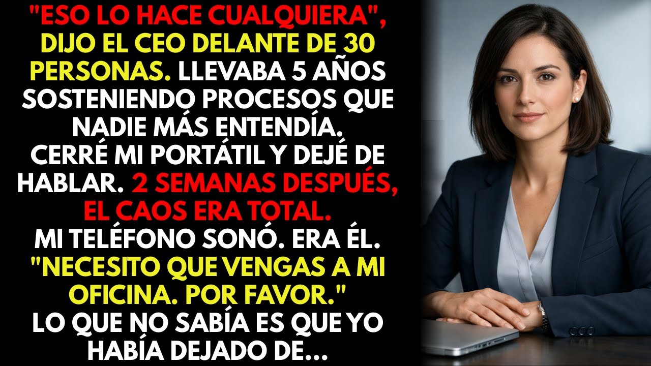 El CEO me humilló delante de 30 personas diciendo 