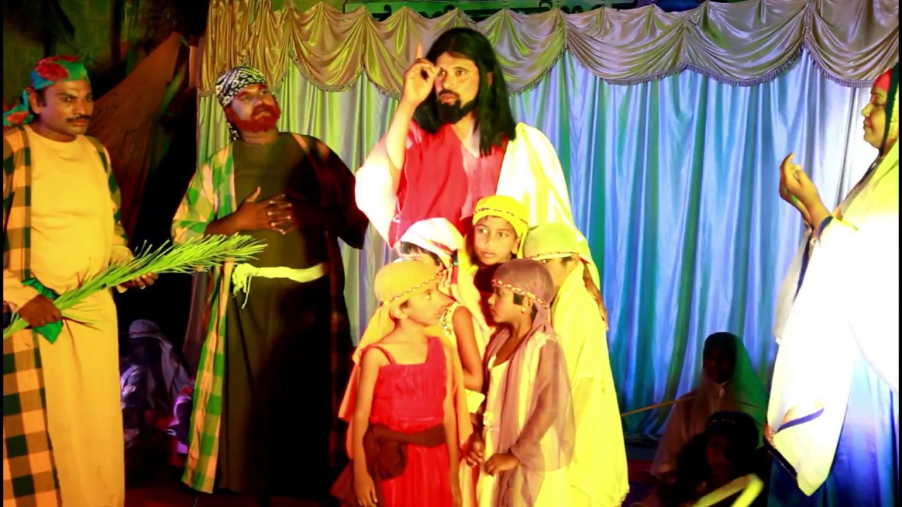 Passion Play 1, Life of Jesus  in Tamil, Jesus confronts the Pharisees, lent Ski