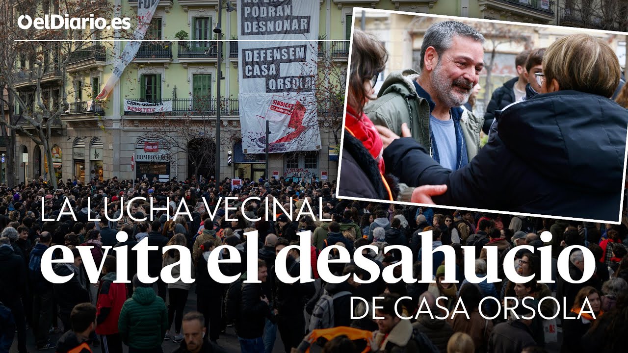 DESAHUCIO en CASA ORSOLA: La lucha vecinal evita la EXPULSIÓN de Josep de su casa de BARCELONA
