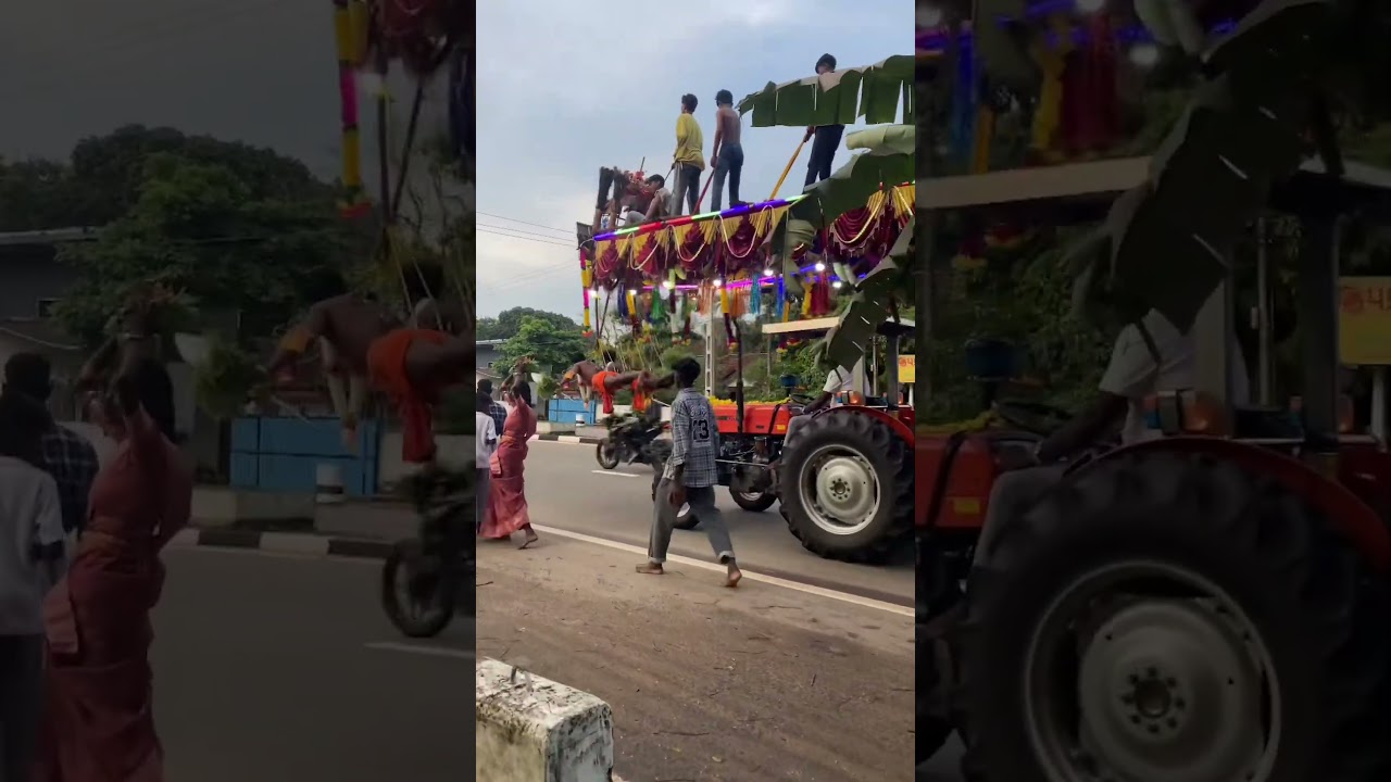Powerful Ritual Faith: Hindu Devotee&rsquo;s Hook Suspension Ceremony Captured in Tradition 🔥