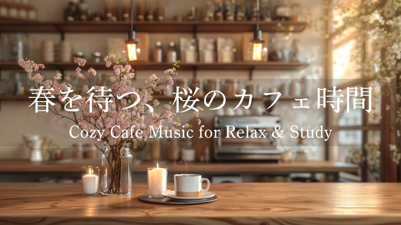 【カフェBGM】春を待つ、桜のカフェ時間🌿 心落ち着くひとり時間に寄り添う ｜リラックス・カフェ・読書・勉強・作業用音楽