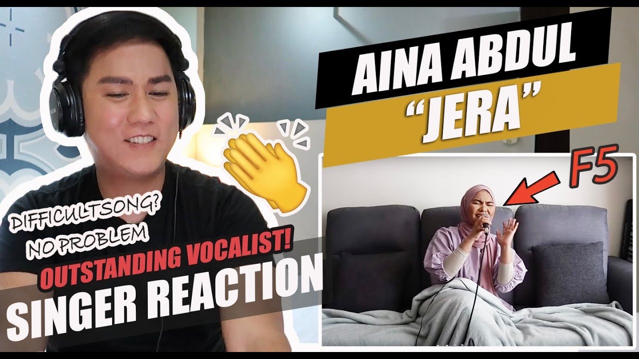 JERA - AGNEZ MO (COVER BY AINA ABDUL) | SINGER REACTION