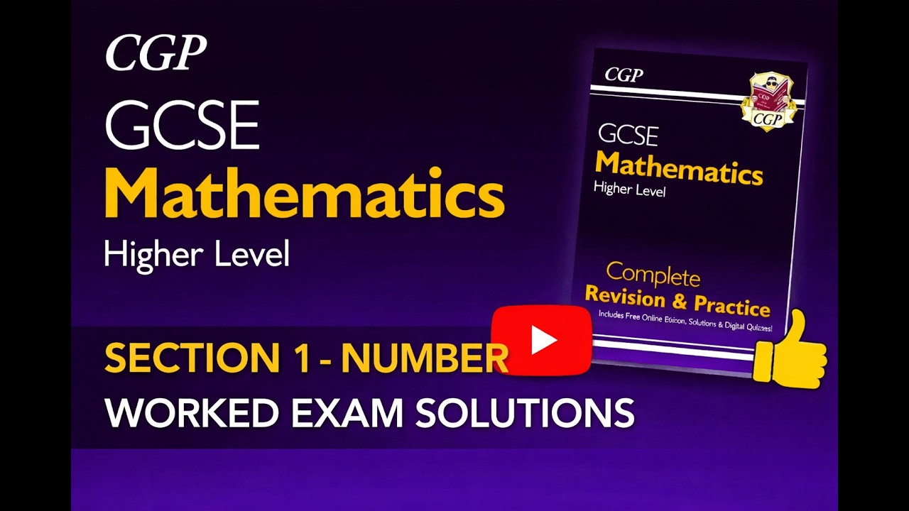 GCSE Maths Edexcel Higher | Section 1 Number | Worked Exam Questions | Step-by-Step Solutions