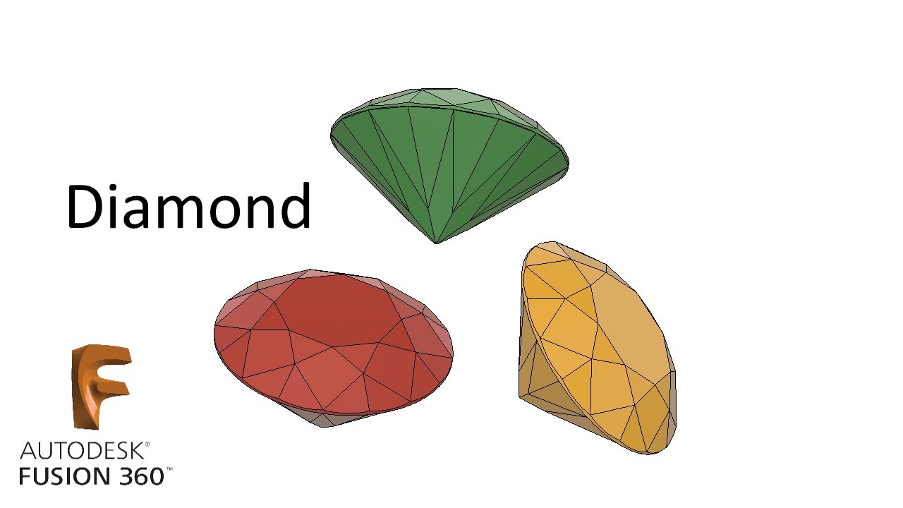 J.1. Diamond in Fusion 360 / Бриллиант во Фьюжн 360
