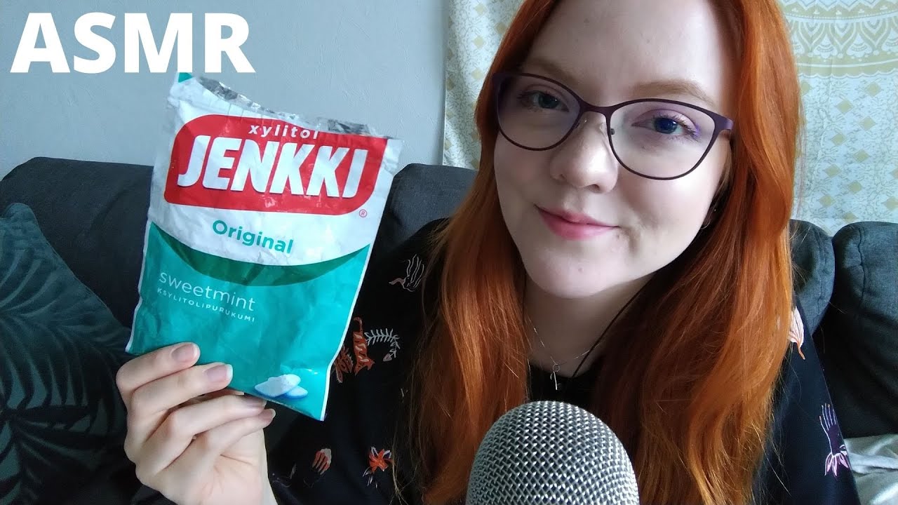 ASMR SUOMI Purkka suussa triggereit&auml; ilman puhetta 👄