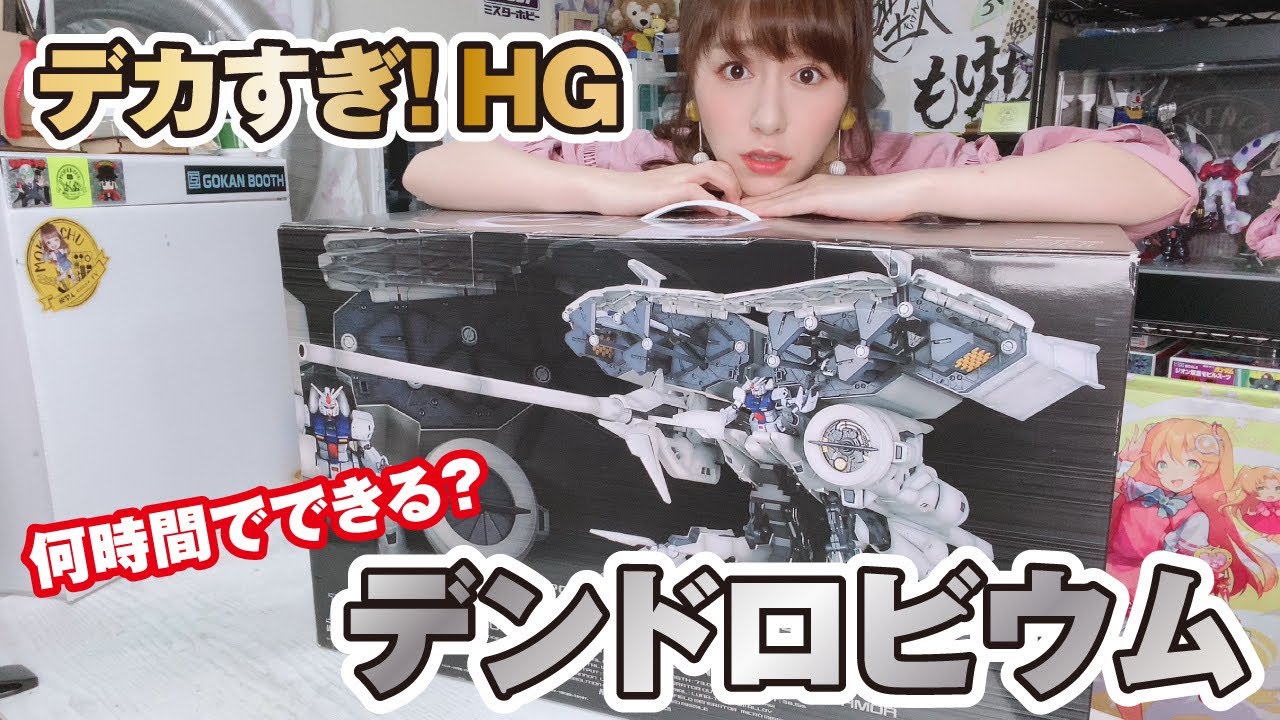 HGデンドロビウムはどれぐらいデカいのか！完成するまで生放送頑張ります！