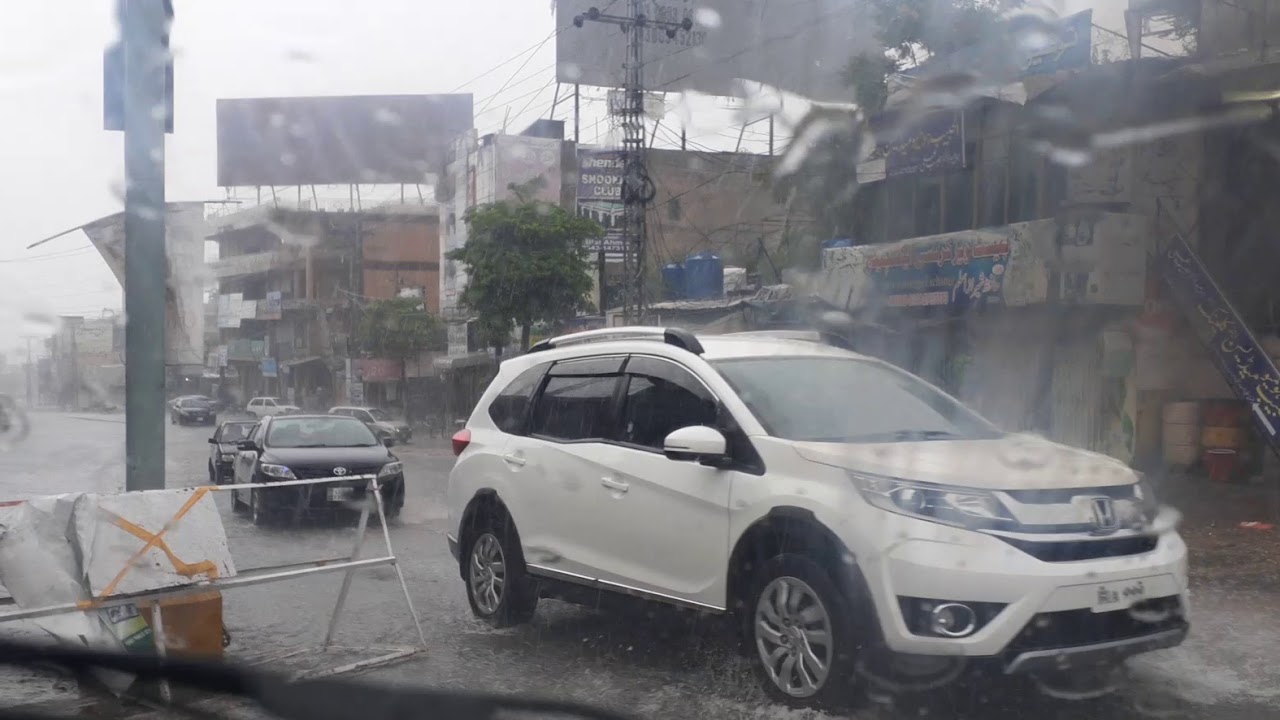 Bun Khurman Morr to Chowk Shahedaan | Heavy Rain in Mirpur | Lockdown in Mirpur Azad Kashmir
