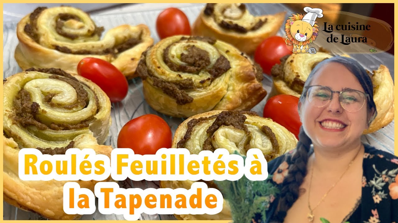 Roulés Feuilletés Super Faciles et Rapides à la Tapenade Verte