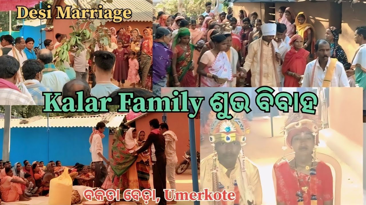 Desia Marriage Video // Kalar Sahi ବକଡ଼ାବେଡା, Umerkote @Bhagirathi-Kalar 