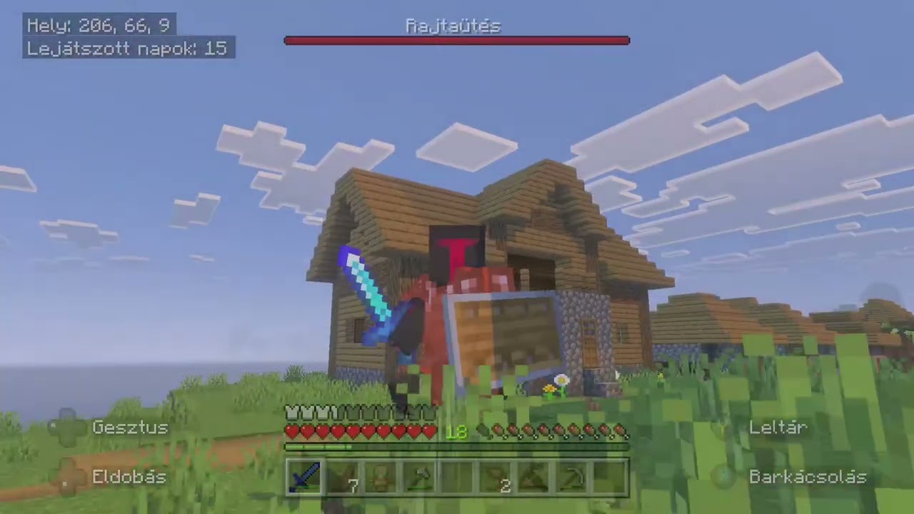 Minecraft raid (kicsit nehéz a maxos)