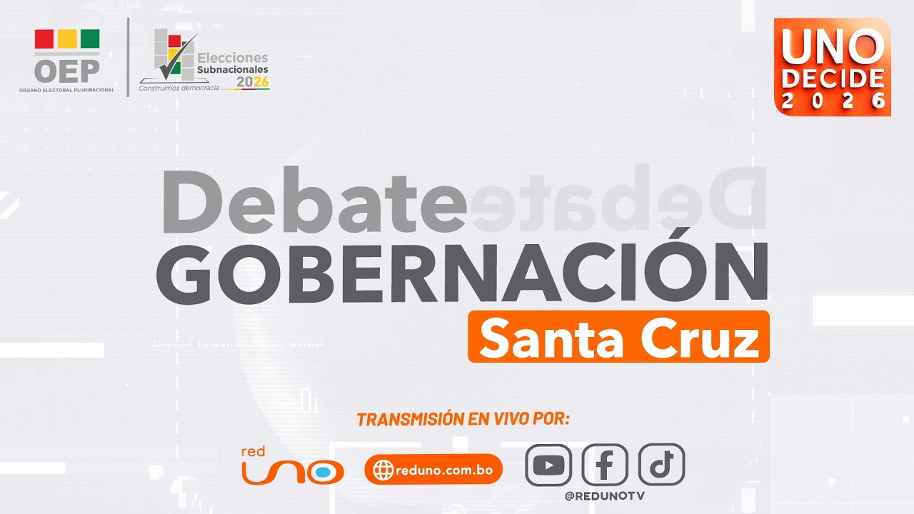 Debate de candidatos a la Gobernación de Santa Cruz organizado por el TSE