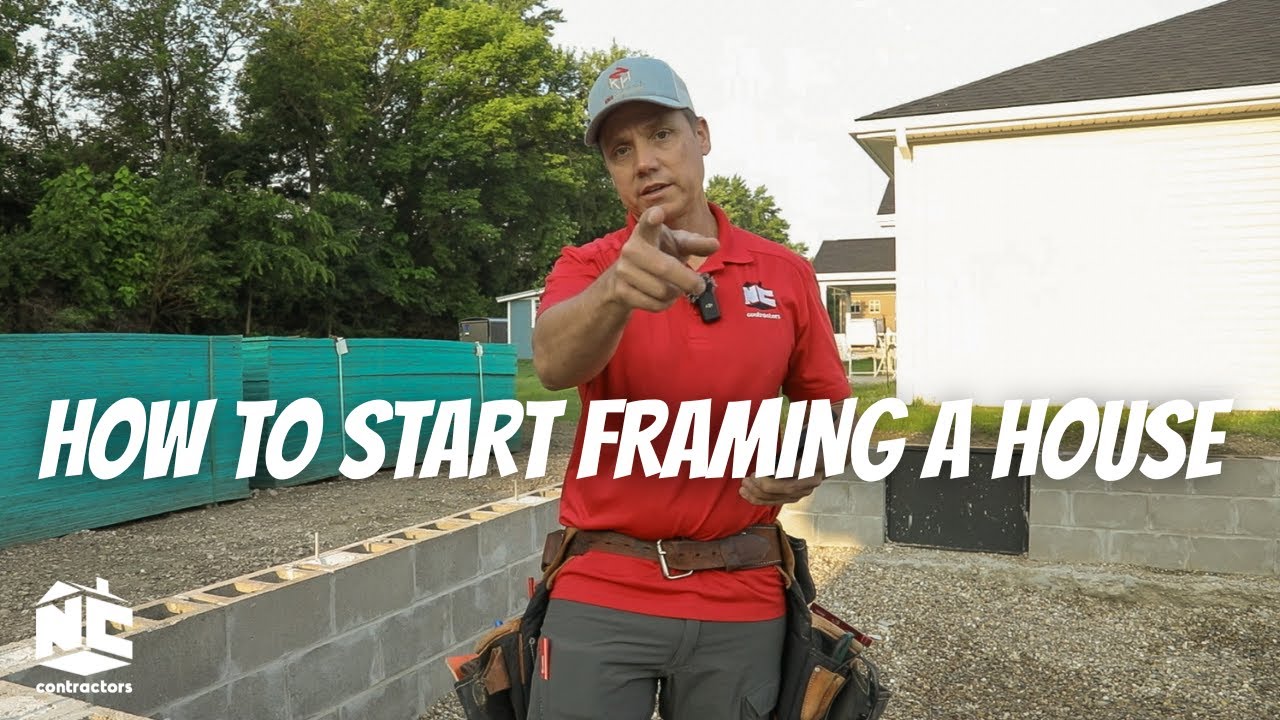 HOW TO START FRAMING A HOUSE!   #construction