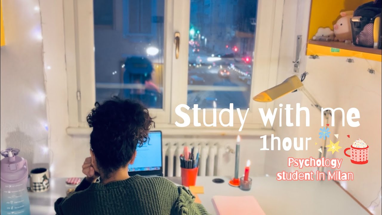 1 Hour Study With Me in Milan | باهم درس بخونیم