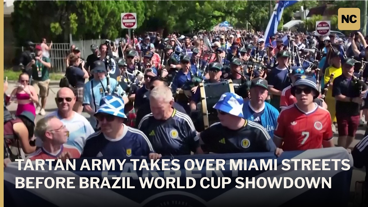 Tartan Army Takes Over Miami Streets Before Brazil World Cup Showdown | AD1S