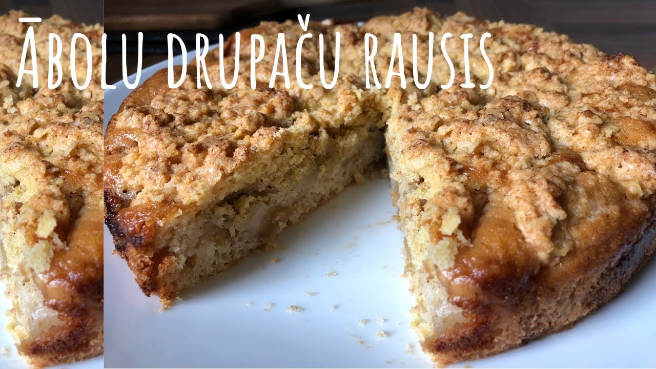 Ābolu drupaču rausis. Drupaču plātsmaize | Vegāniskas receptes