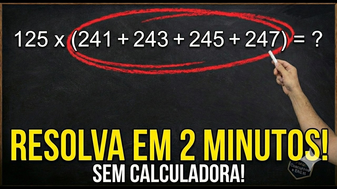 Desafio: Resolva em 2 Minutos SEM Calculadora! 🚫📱 (Truque de Mestre)