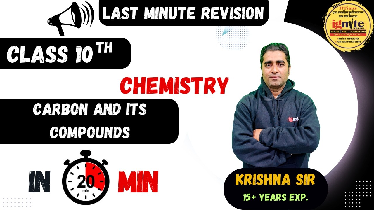 Carbon and its Compounds || Chemistry || Class 10 || CBSE || IGNITE CLASSES