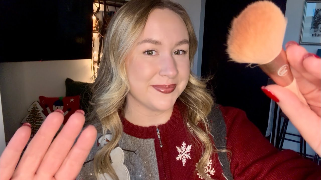Pampering ASMR | Getting you ready for a Holiday Party ❄️🥂💋