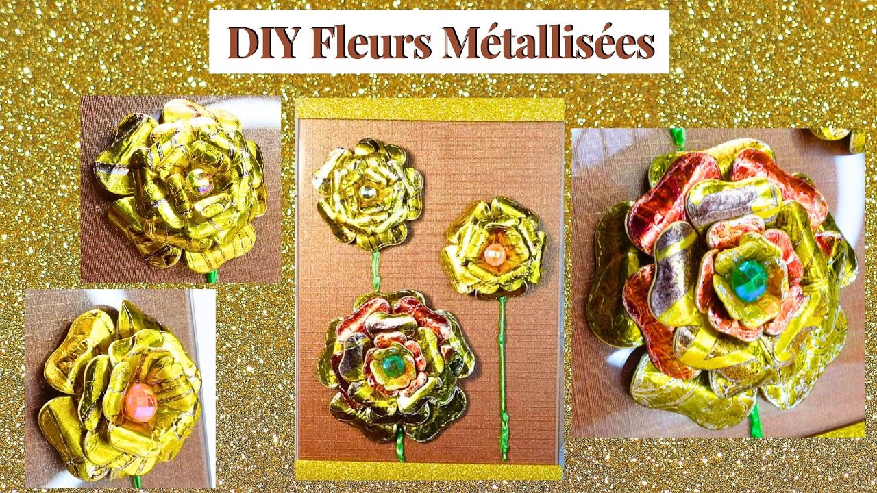 🌼 Comment Faire des Fleurs Effet Métal avec de l'Aluminium 🌼