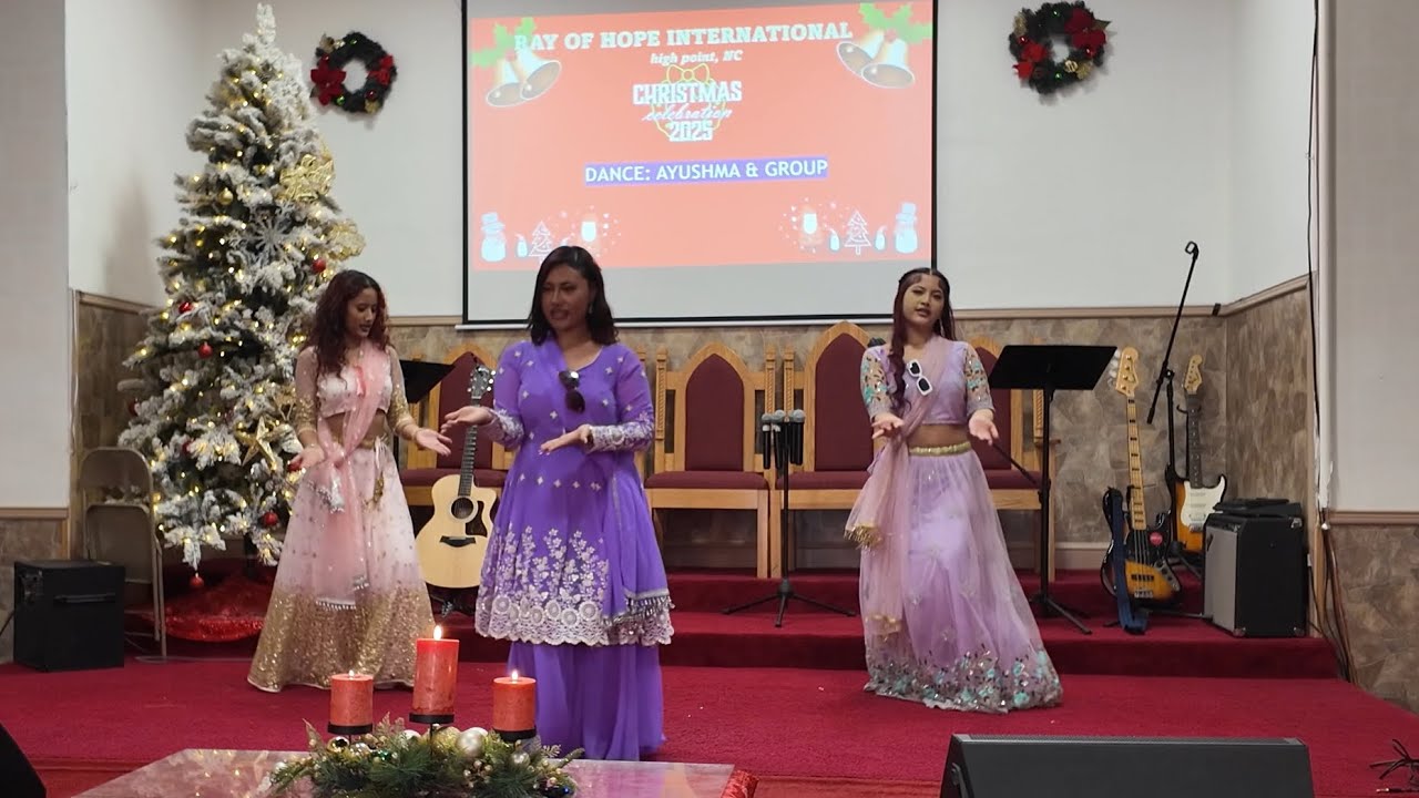Nepali Christmas dance cover song Aakashaima by Ayusma group 