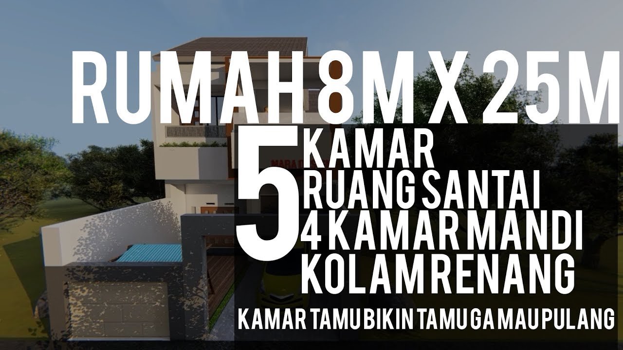 Rumah 8m x25m, DIJAMIN BETAH !! Kalau Tinggal di Rumah dengan Fasilitas Selengkap INI...