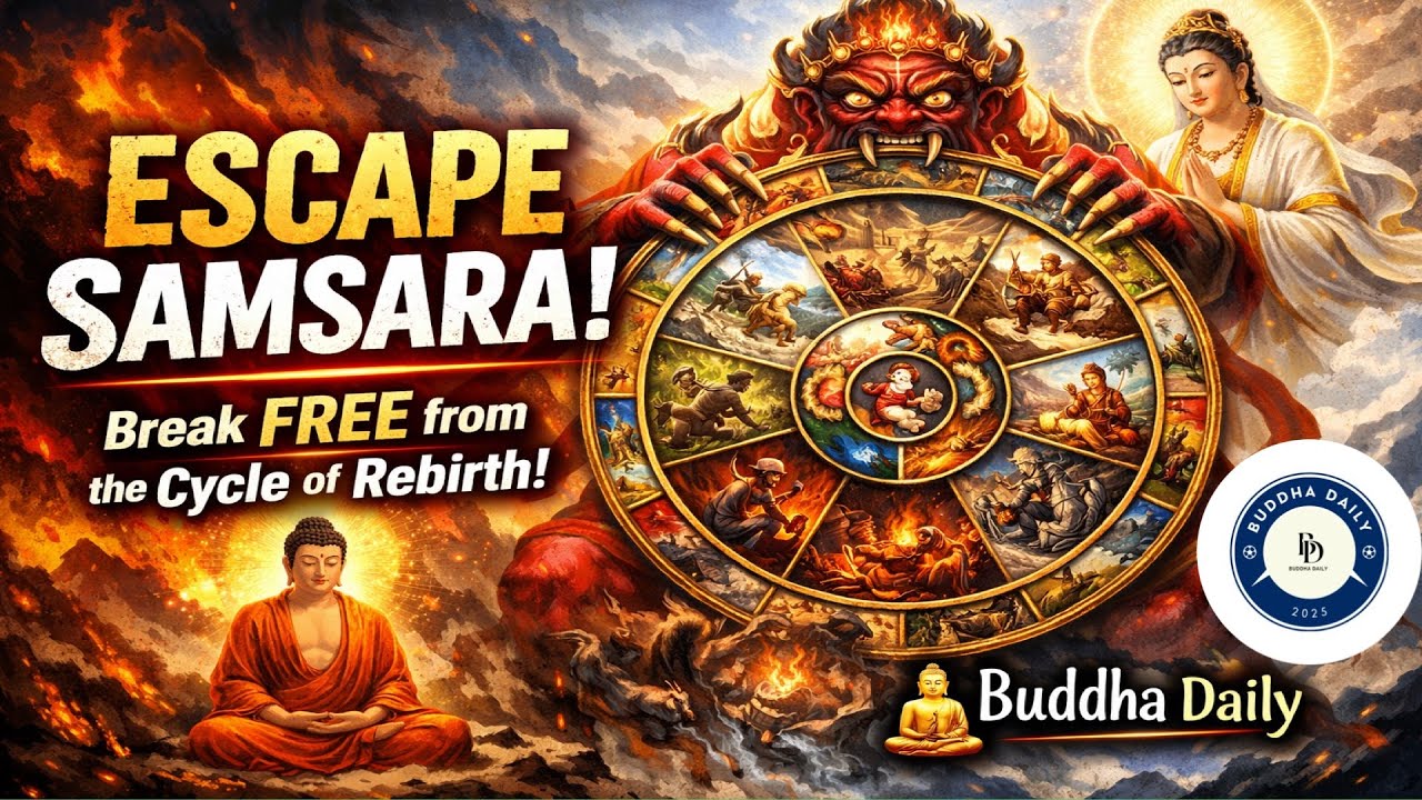 Escape Samsara: The Buddhist Path Beyond Birth & Death | Bhavacakra Explained | Buddha daily