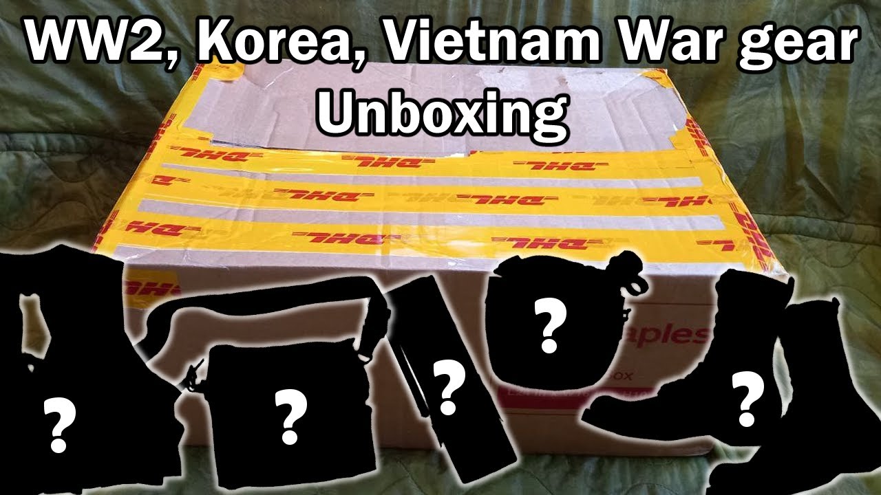 Unboxing 41lbs of rare(ish) WW2, Korean and Vietnam War gear!