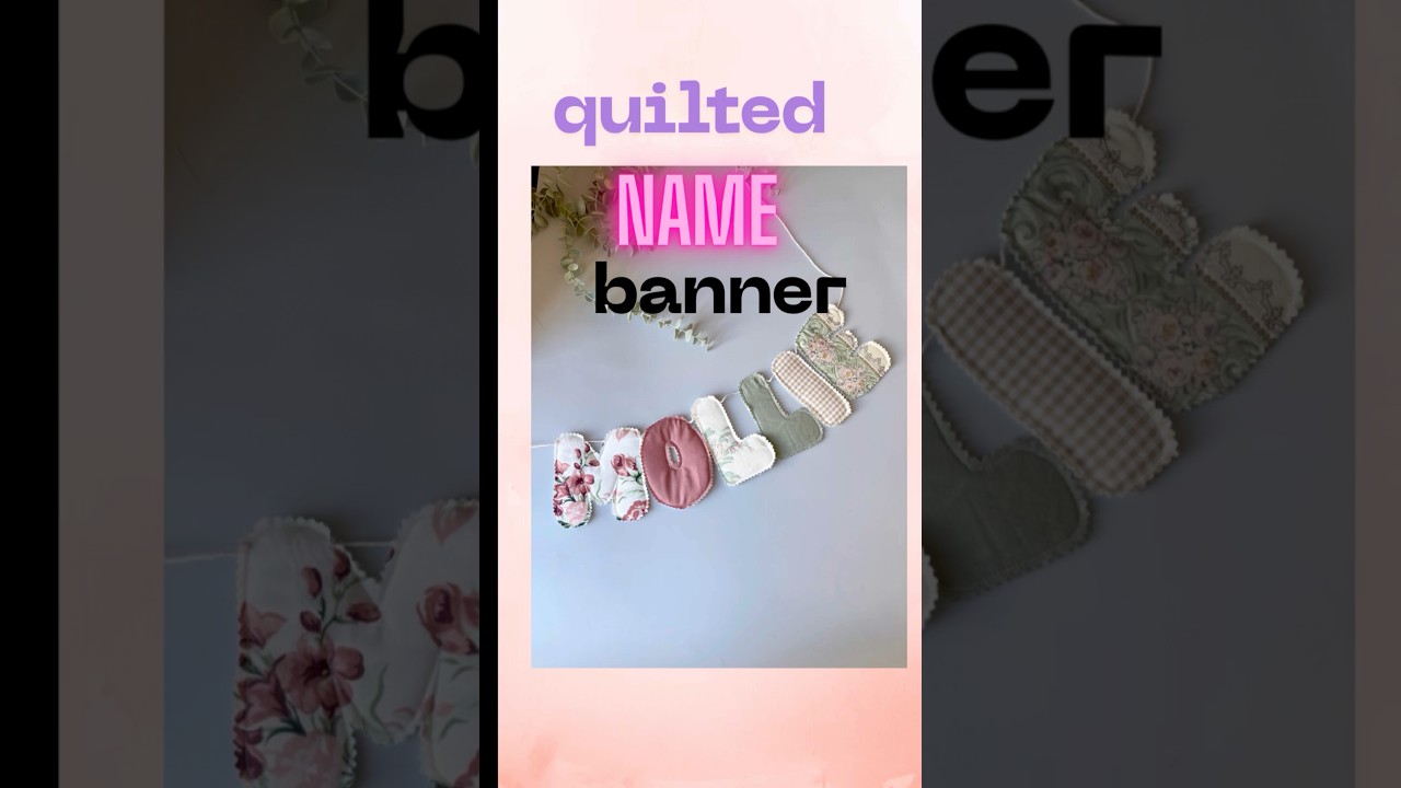 I Made a Personalized Name Banner for a Little One 💕 (Each Letter is Unique!)