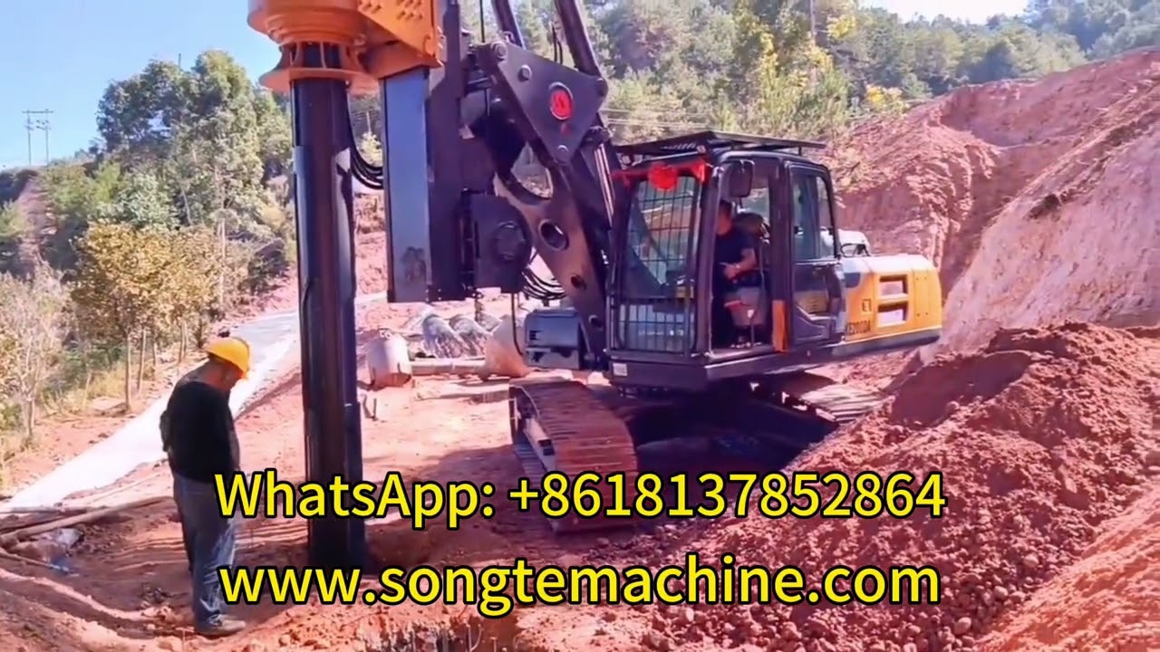small rotary piling rig / rotary drilling rig piling rig for pile foundations, 15m~40m depth