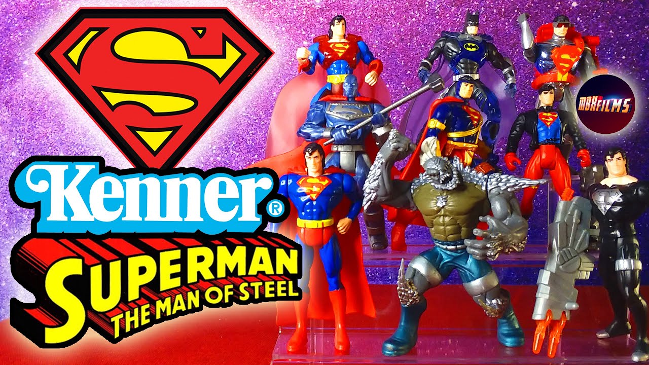 Superman KENNER Man of Steel Action Figures 1995-1996