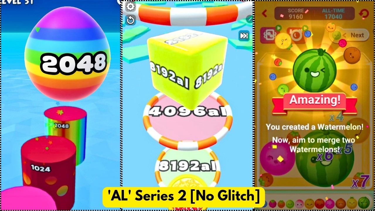Ball Run 2048, Jelly Run, Infinity Puzzle Gameplay | Satisfying Ball Games Hub LIVE 🔴 24/7