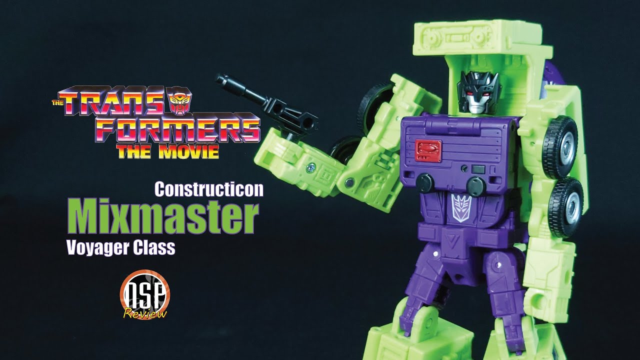 Hasbro Transformers Voyager Class Constructicon Mixmaster Studio Series The Movie 1986 : nsp Review