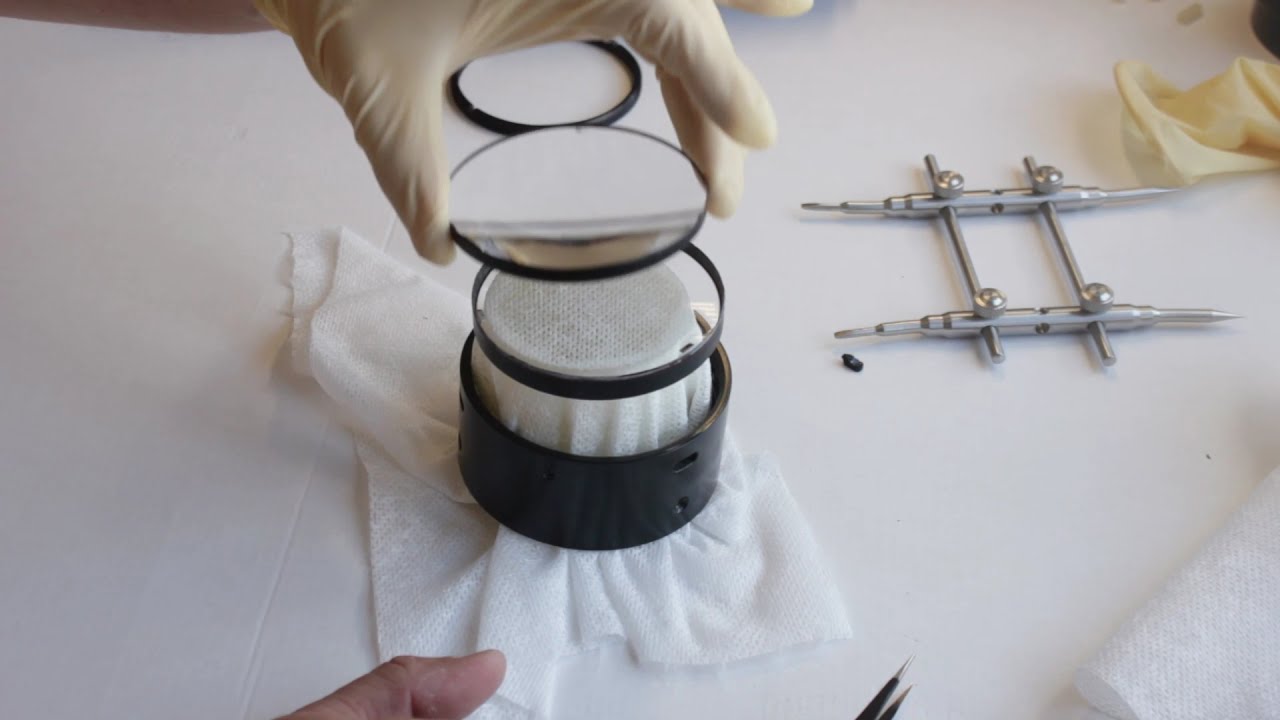 Разборка объектива ТАЛ-75 для юстировки.